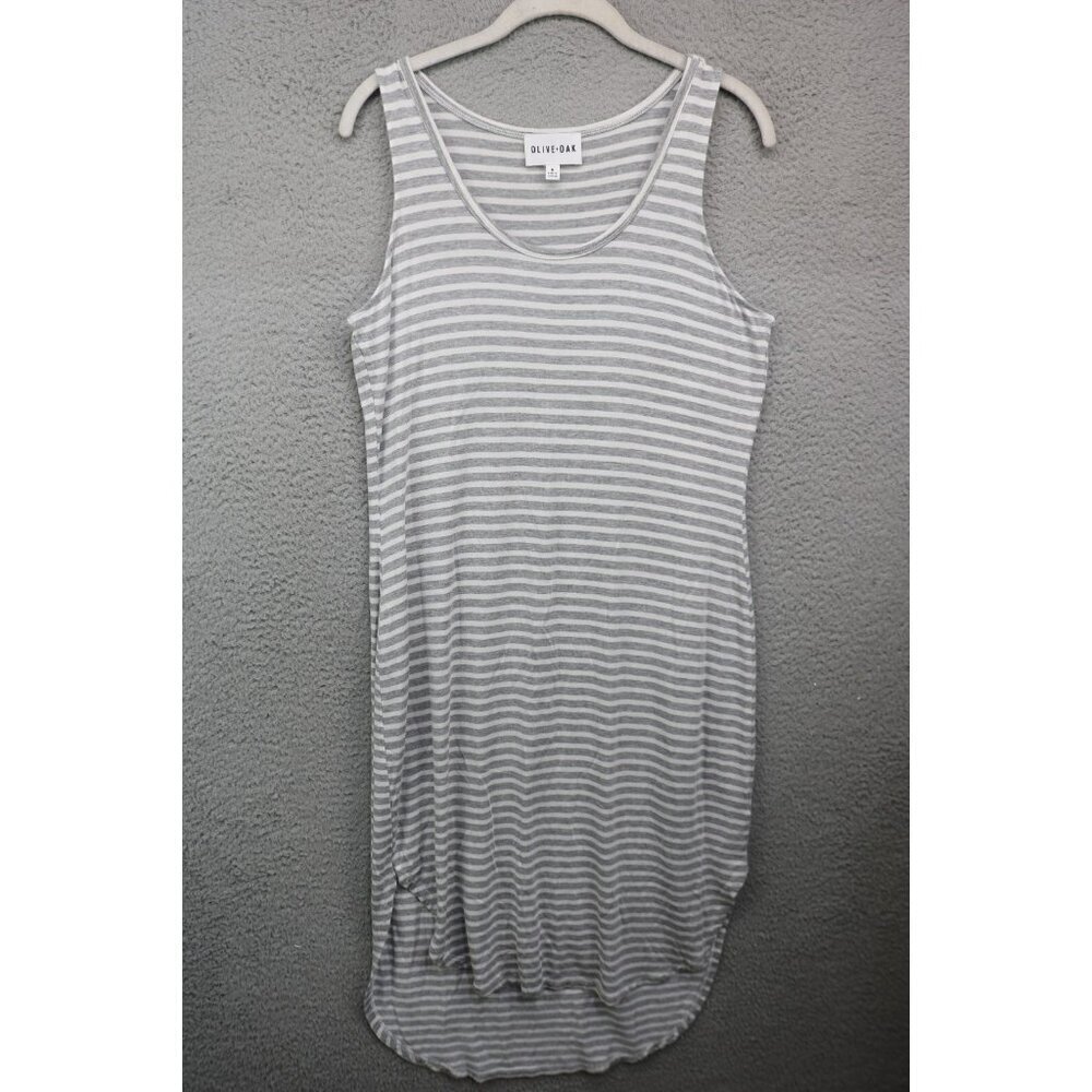 Olive & Oak Sleeveless Striped Midi Dress-Medium-Nautical-Preppy